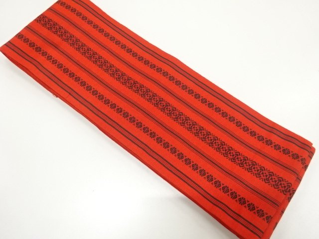 JAPANESE KIMONO / ANTIQUE HANHABA OBI / CHIKUZEN HAKATA